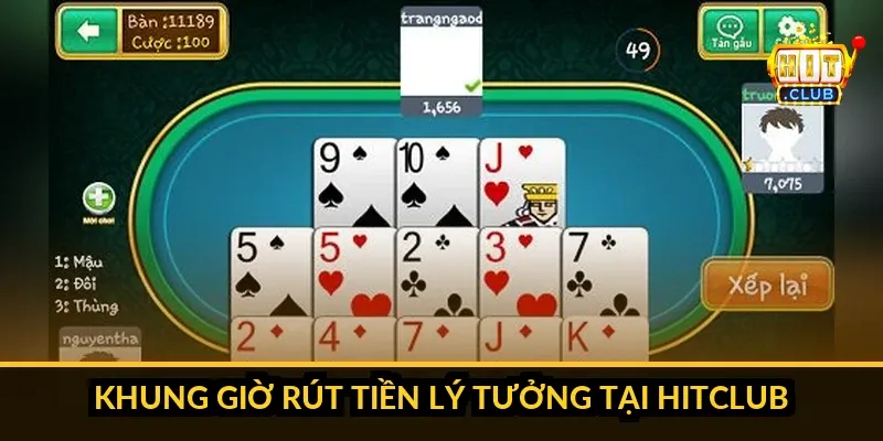 Đồng hồ minh họa khung giờ nên rút và không nên rút tiền Hitclub